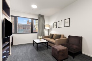 Living area - Central Emporium | Cosy Retreat 1BR w/King Bed (Melbourne)