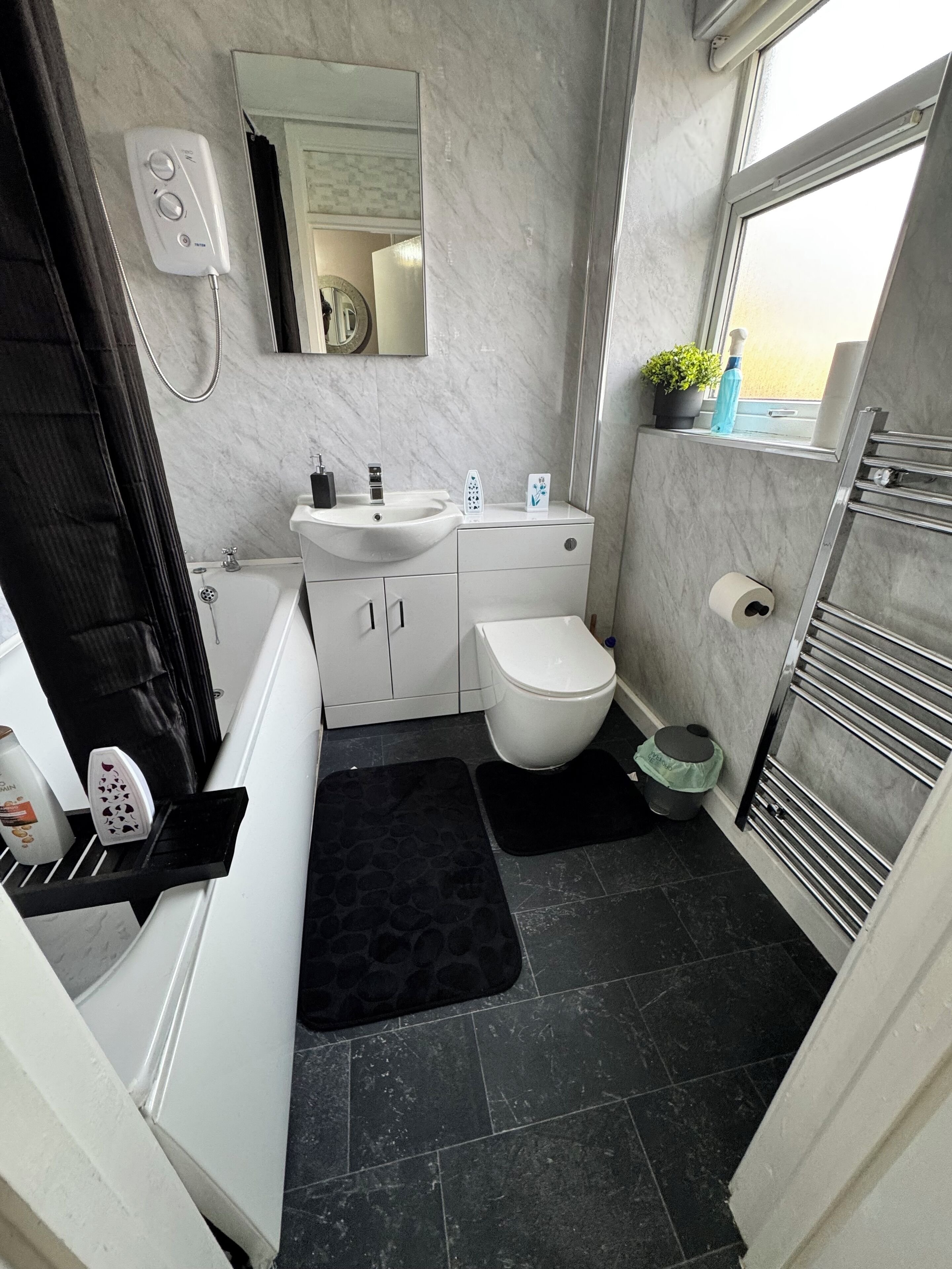 Towels, soap, toilet paper
