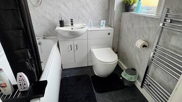 Towels, soap, toilet paper