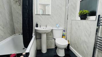 Towels, soap, toilet paper