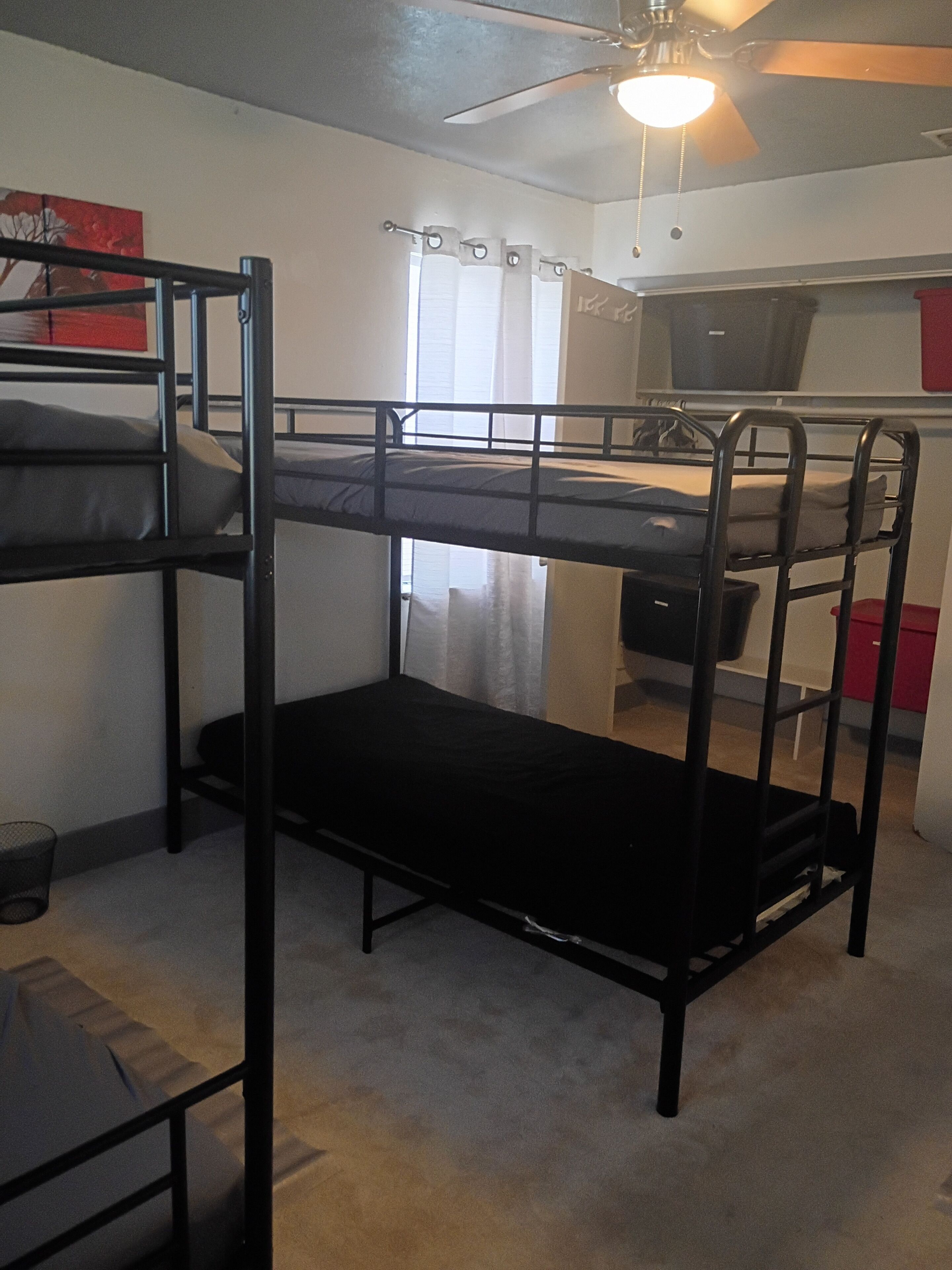 2 bedrooms, iron/ironing board, travel crib, free WiFi