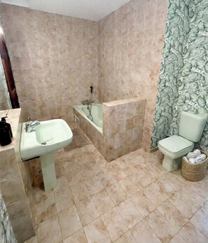 Bidet, towels, soap, toilet paper - Bed and breakfast in a 16th-century manor house in central Corsica (Corte)