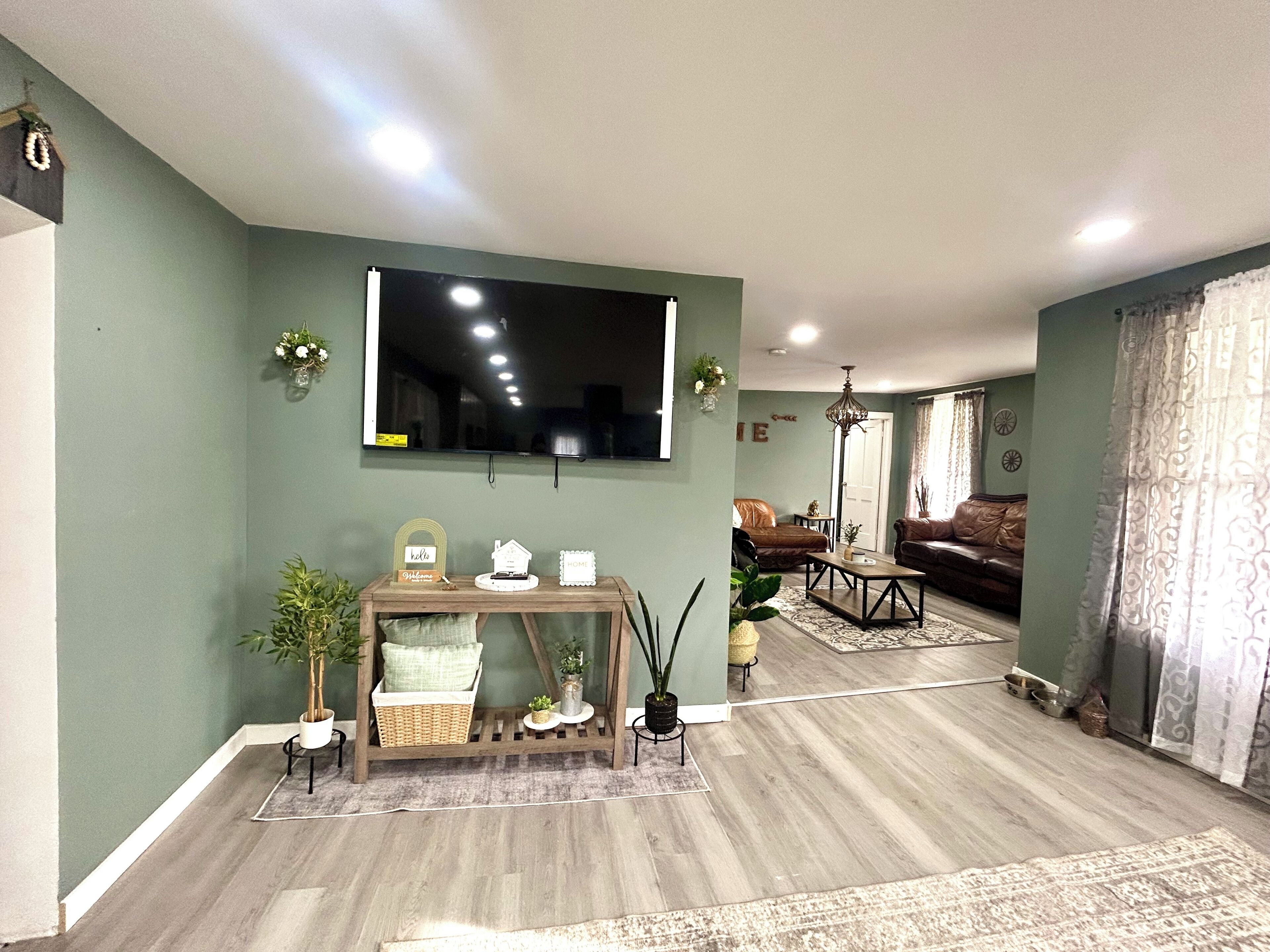 TV connectée, cheminée