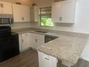 Microwave, oven, stovetop, dishwasher