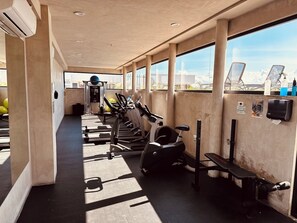 Fitness facility - Superb New 2 room apartment with great amenities in Playa del Carmen in 38th (Playa del Carmen)