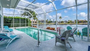 Pool - Punta Gorda Isles Private Pool Vacation Home - Waterfront Canal Views (Punta Gorda)