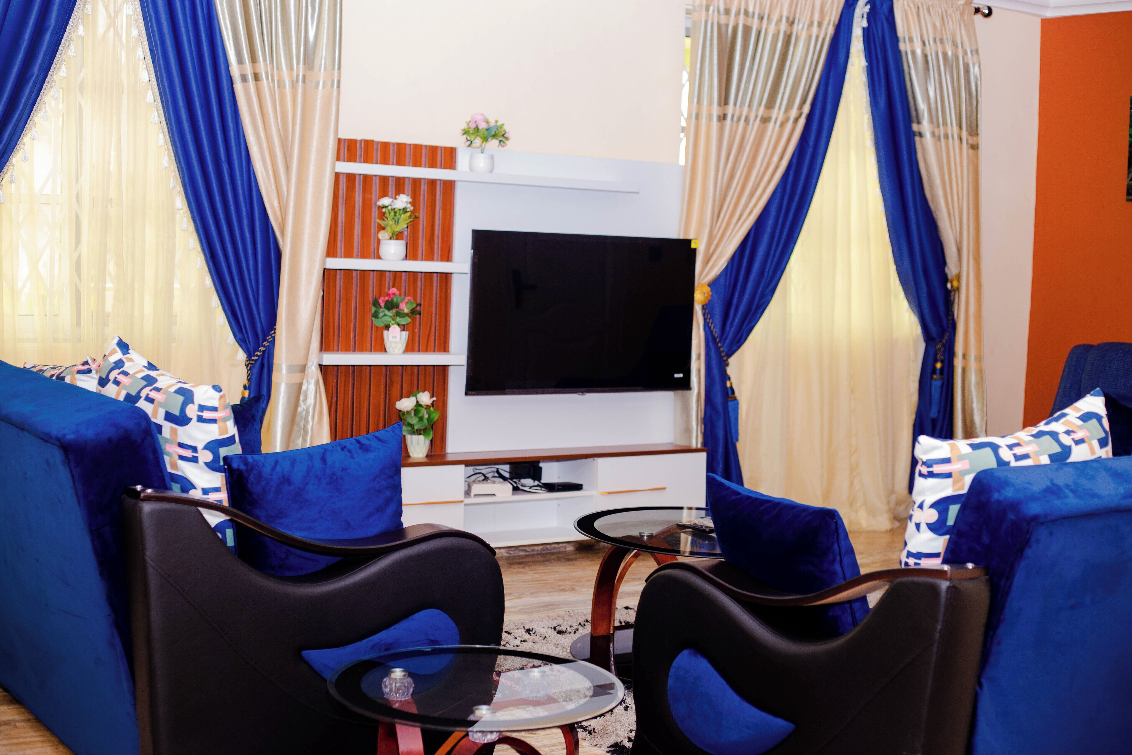 Apartment | Living area | 50-inch LED TV with digital channels