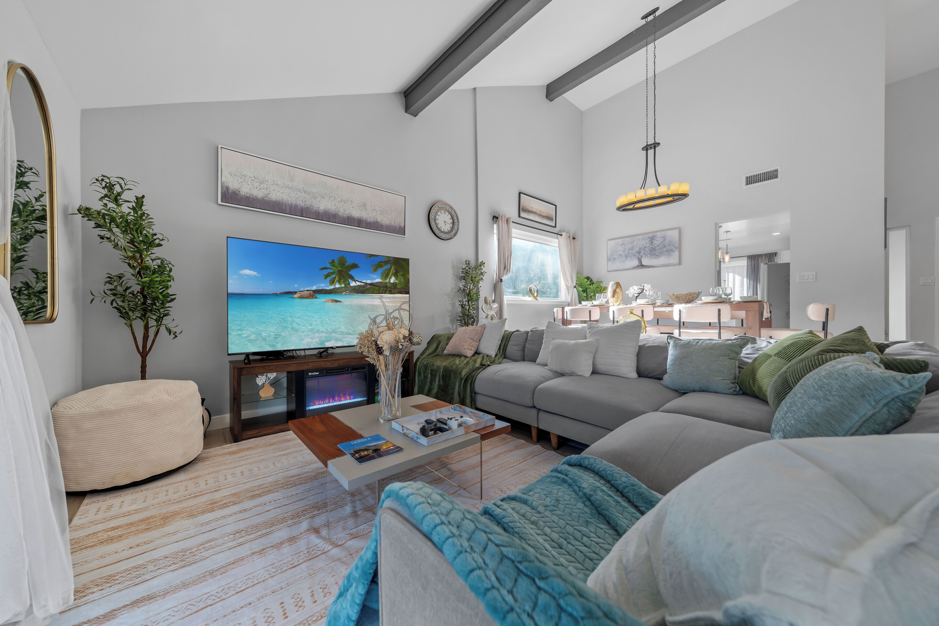 Smart TV, video games, books, music library