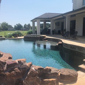 Pool - Texas-Tuscan three-acre estate with custom pool 15 mins from Downtown Houston (Brookside Village)
