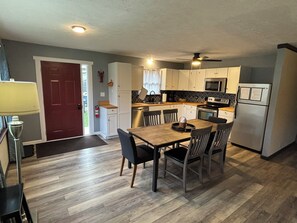 Microwave, oven, stovetop, dishwasher