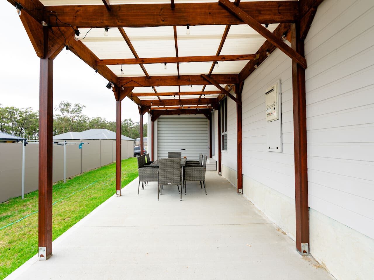 屋外ダイニングエリア