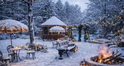 Peaceful Forest Retreat with Fire Pit and BBQ Near Mansfield Ski Club