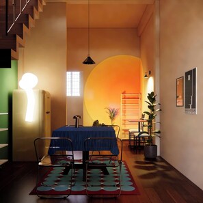 Casa adosada, 2 habitaciones, Servicio de limpieza, vistas a la ciudad | Servicio de comidas en la habitación