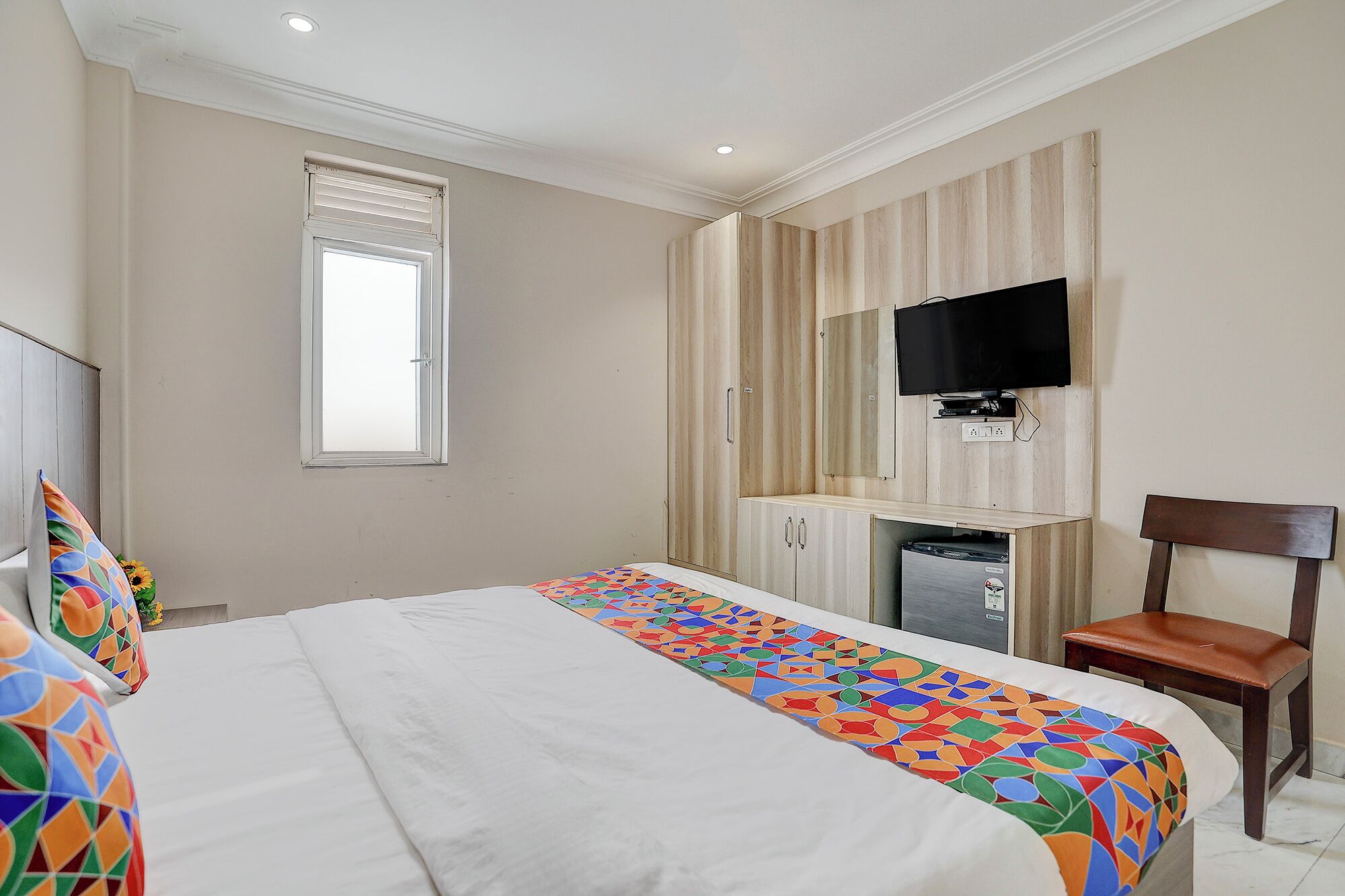 Sengetøy i egyptisk bomull, sengetøy av topp kvalitet og safe på rommet