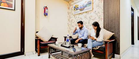 Sala de estar en el lobby