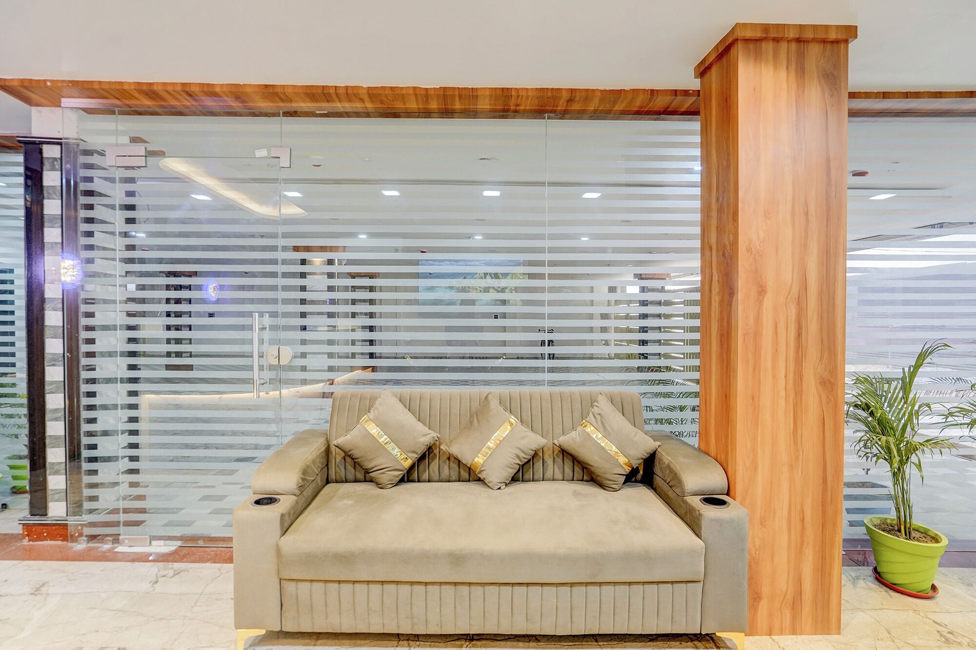 Sitteområde i lobbyen