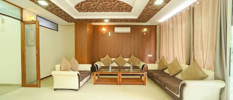 Sitteområde i lobbyen