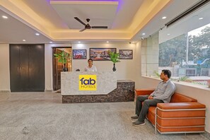 Reception - FabHotel Orchid White Inn - 600m from Noida Sector 16 Metro Station Noida (Noida)