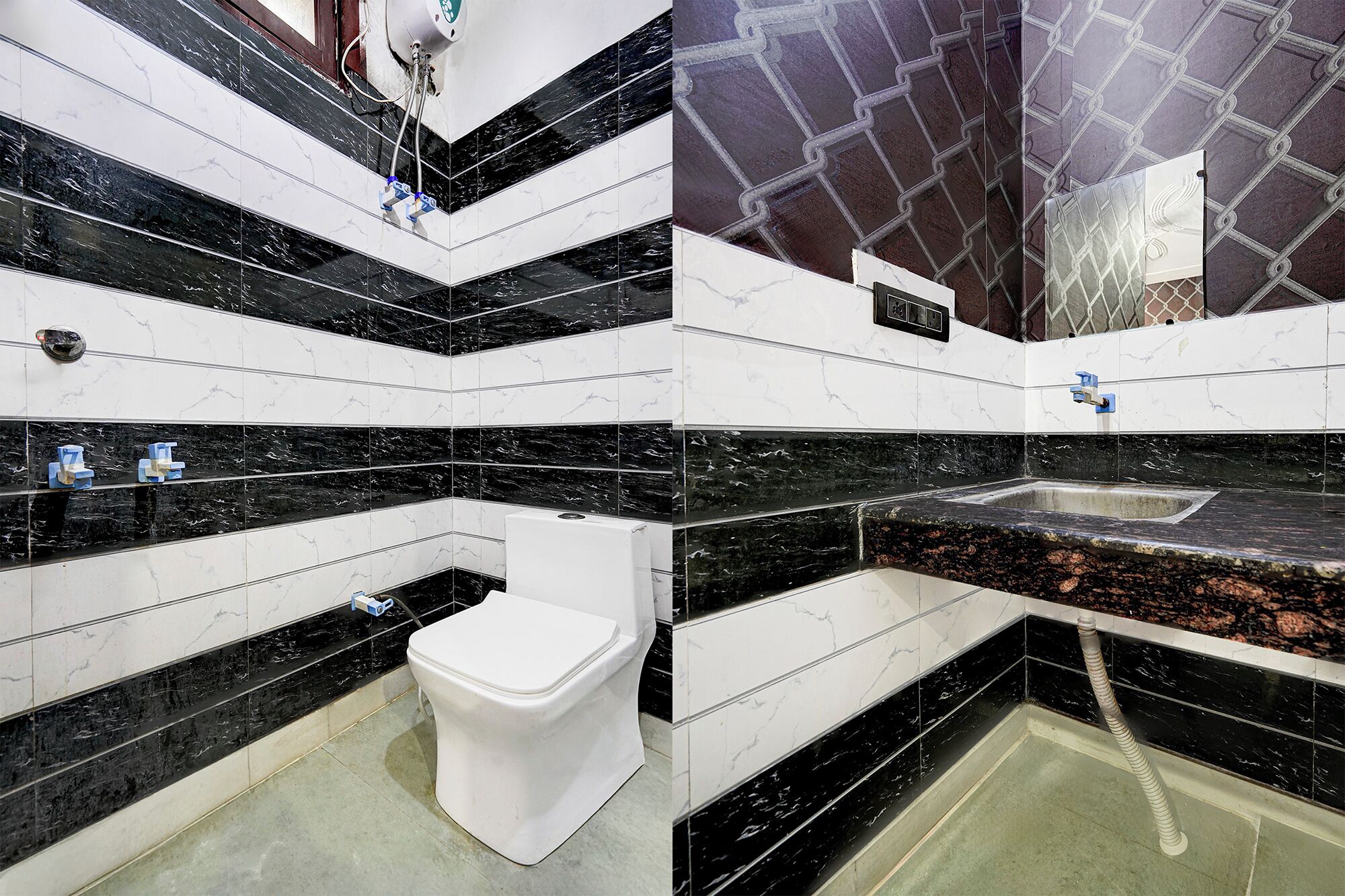 Dusche, Regendusche, kostenlose Toilettenartikel, Handtücher