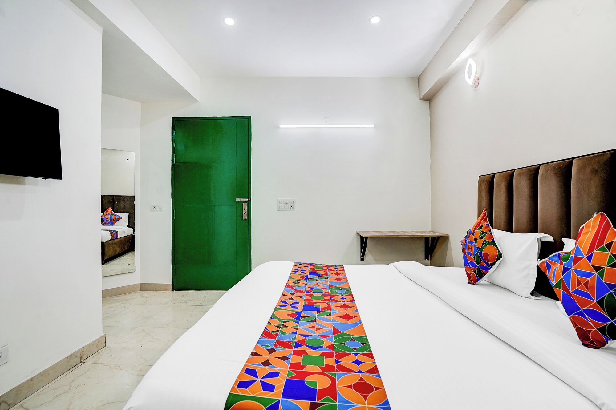 Sengetøy i egyptisk bomull, sengetøy av topp kvalitet og safe på rommet