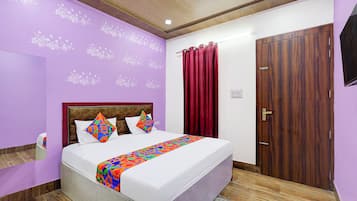 Lakens van Egyptisch katoen, luxe beddengoed, een kluis op de kamer