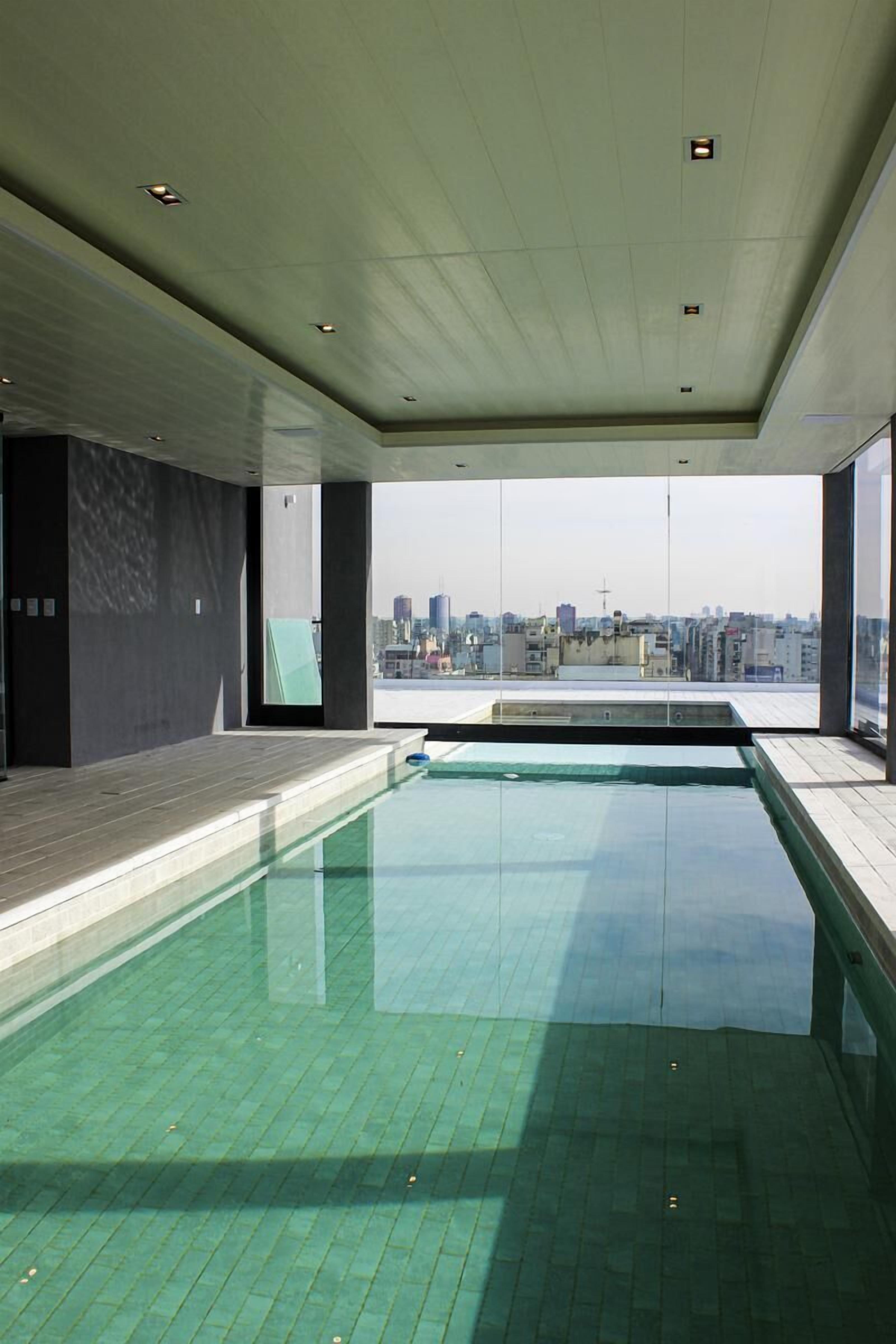 Indoor pool, outdoor pool