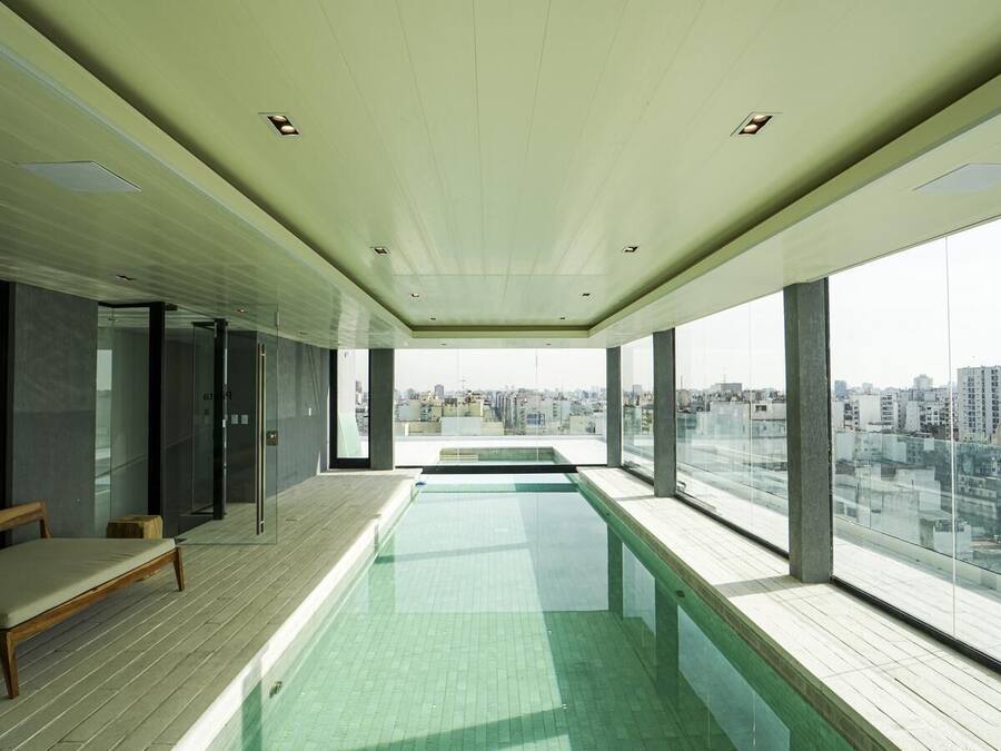 Indoor pool, outdoor pool