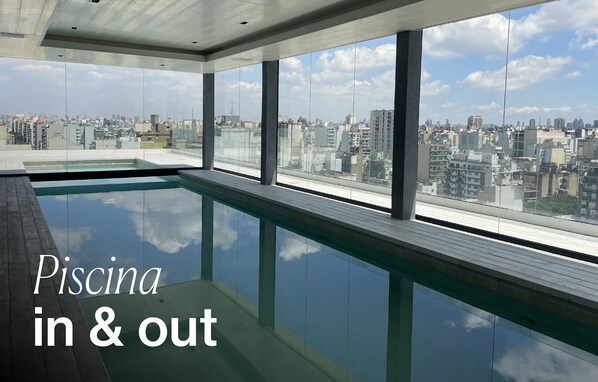 Indoor pool, outdoor pool