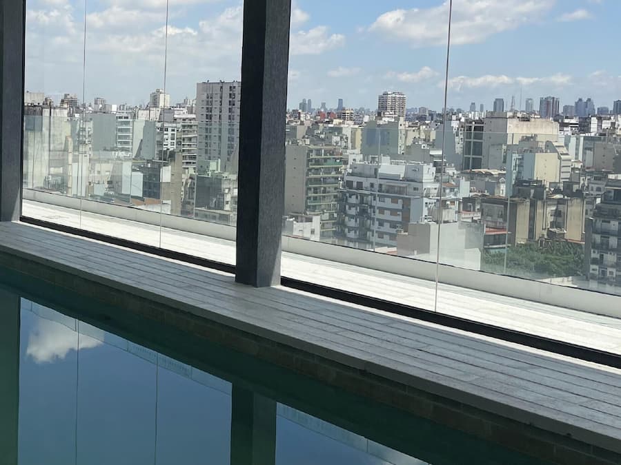 Indoor pool, outdoor pool