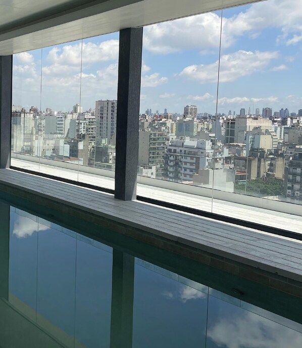 Indoor pool, outdoor pool