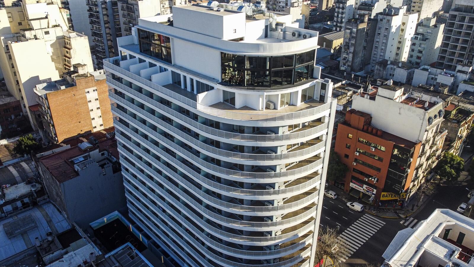 Voorkant van accommodatie