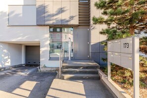 Exterior detail - Blueground | Howald, view, nr Parc de Merl (Luxembourg)