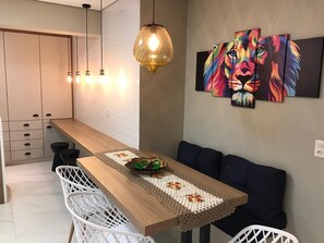 Dining - Beachfront Home Club | 15 Minutes from Beto Carrero World (Balneário Piçarras)