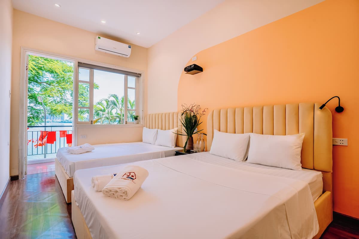 Family Twin Room, Balcony, Lake View | Desk, free WiFi