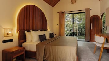 Deluxe Bungalow, Garden View | Desk, laptop workspace, free WiFi