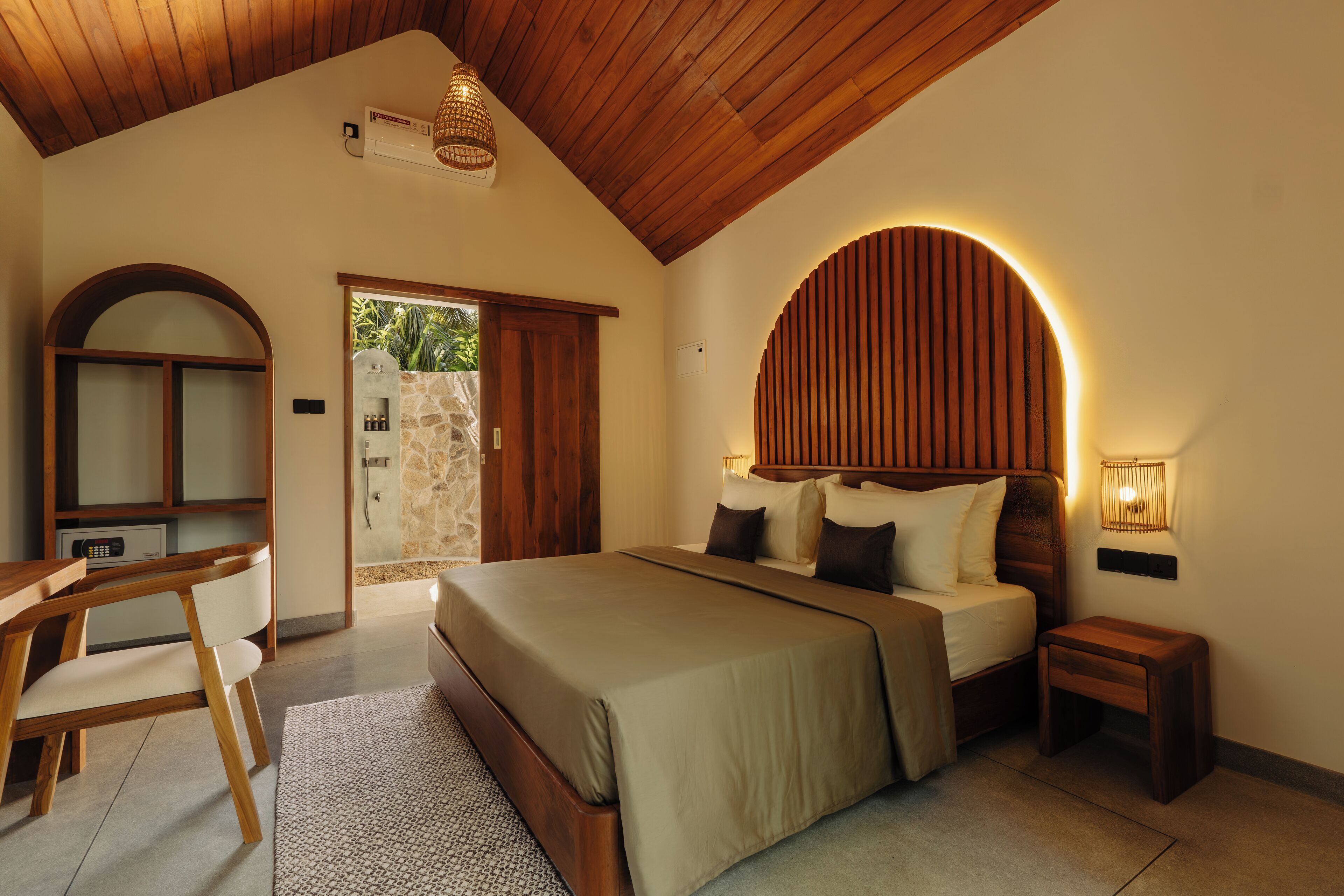 デラックス バンガロー ガーデンビュー | デスク、ノートパソコン用作業スペース、WiFi (無料)