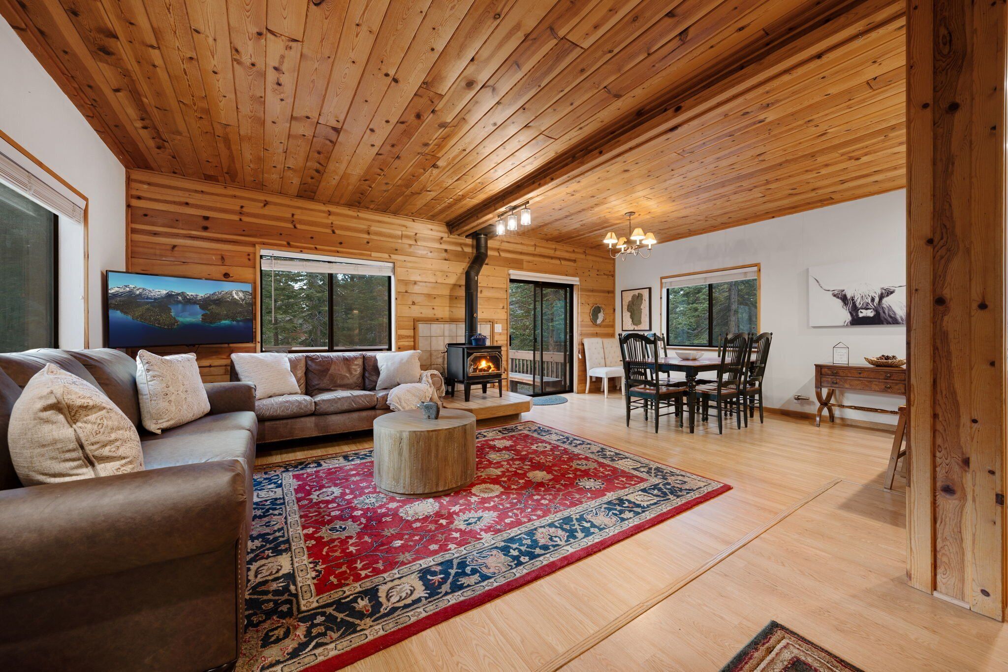 スマートテレビ、暖炉、DVD プレーヤー、書庫