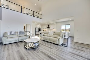 TV, fireplace - Group Getaway in Monument! High-End Home w/ Views (Monument)