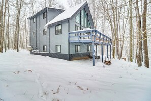 Exterior - Scenic Views! Clifton Twp Chalet w/ Fire Pit, Deck (Clifton Township)