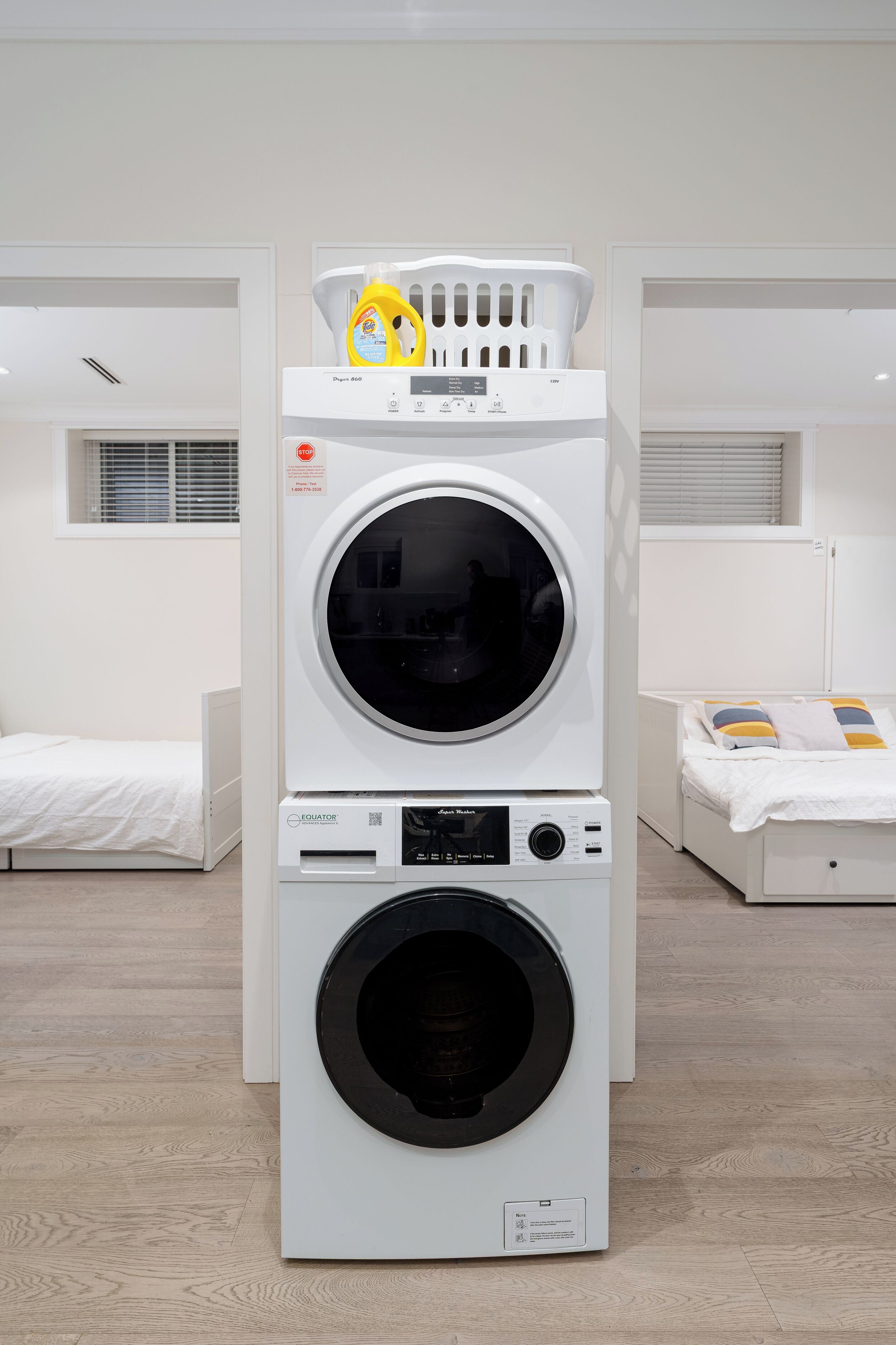 2 dormitorios, tabla de planchar con plancha, wifi y ropa de cama