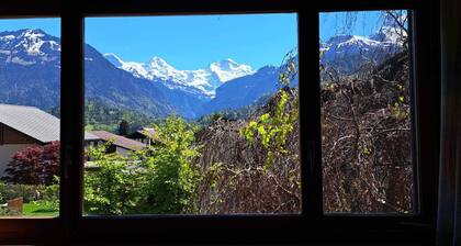 House with mountain view