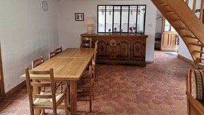 Dining - Charming French Holiday Home with Pool and Garden (Journiac)