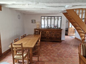 Dining - Charming French Holiday Home with Pool and Garden (Journiac)