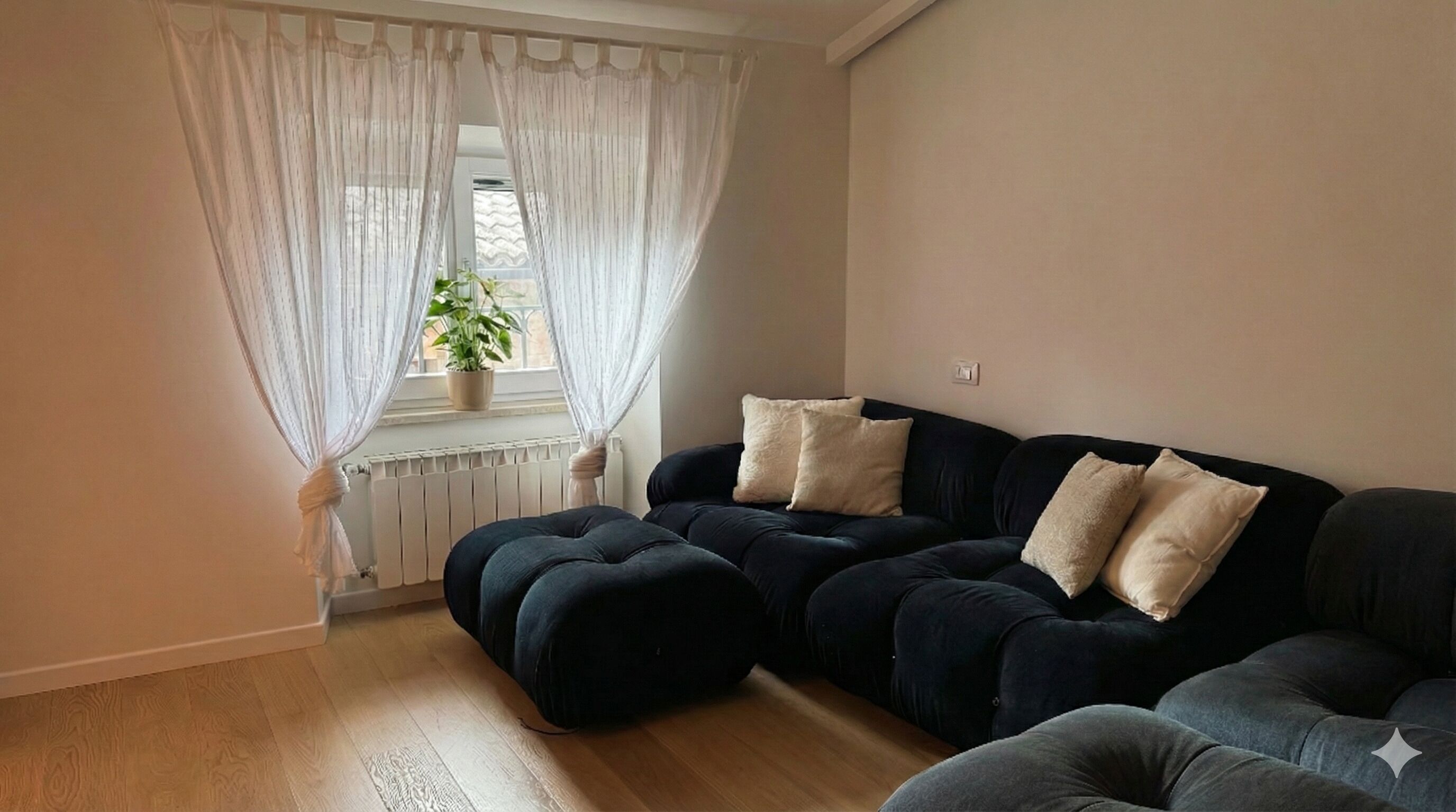 Appartement Deluxe, vue ville | Coin séjour