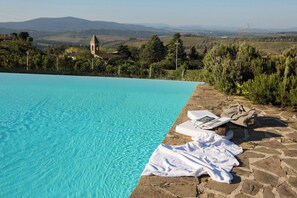 Pool - Podere Sangiovese, pool and view in Chianti region (Castellina In Chianti)