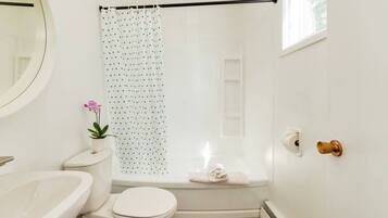 Asciugacapelli, asciugamani, sapone, shampoo