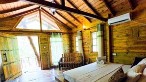 Deluxe-Doppelzimmer, Balkon, Gartenblick