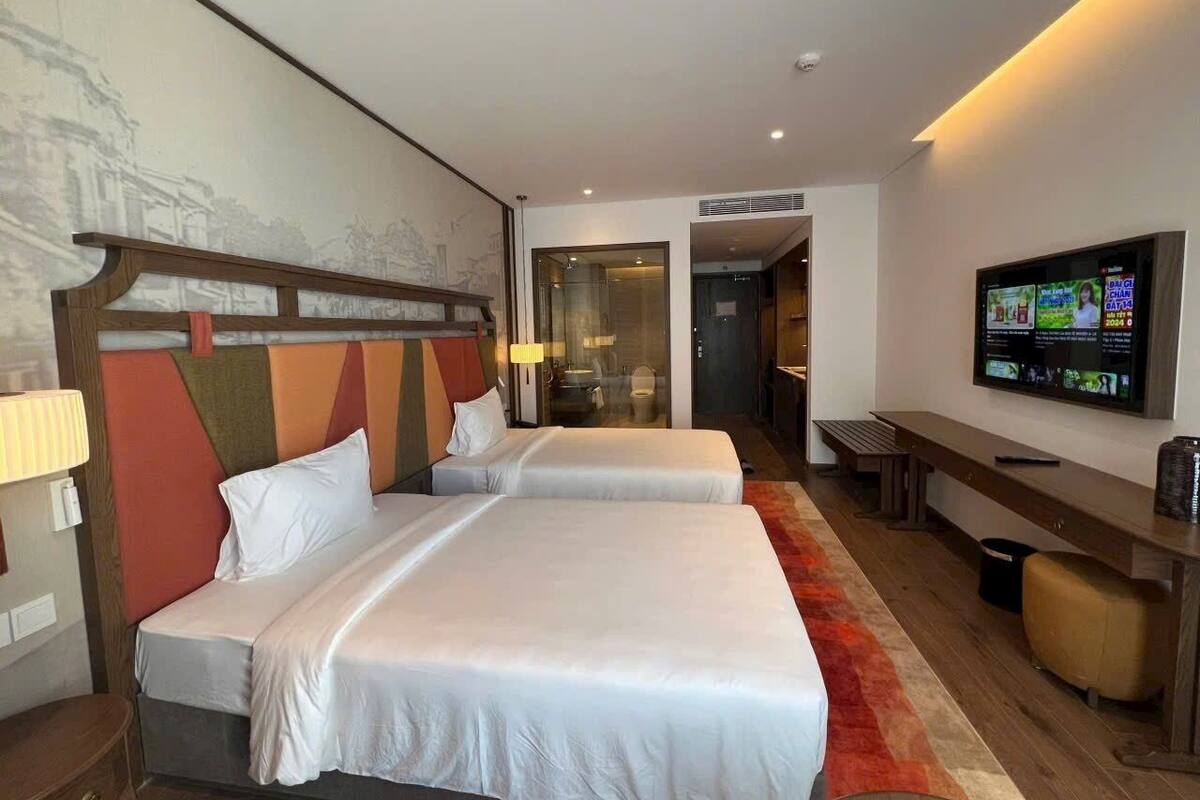 Phòng đôi hoặc 2 giường đơn, lanai, quang cảnh biển | Két bảo mật tại phòng, bàn, khu vực làm việc phù hợp cho laptop 