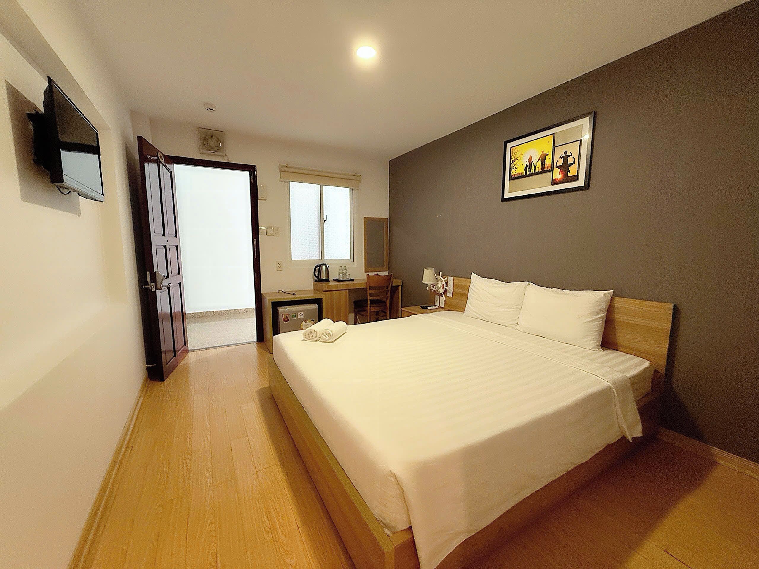 ベーシック ダブルまたはツインルーム ビーチビュー | WiFi (無料)