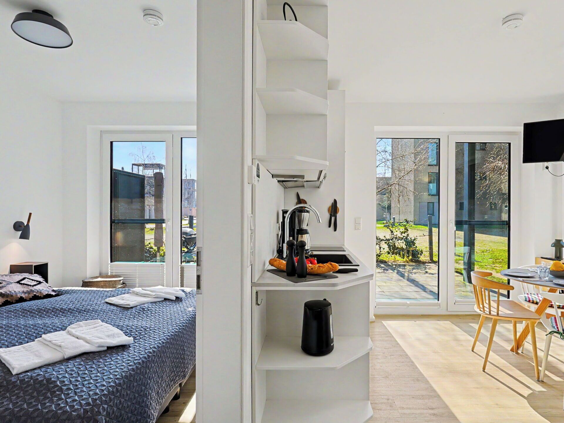 Lit parapluie, Wi-Fi gratuit